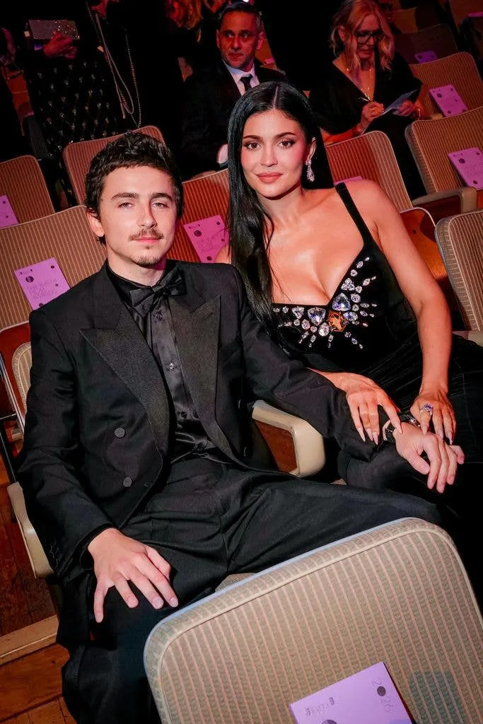 Timothee Chalamet and Kylie Jenner attend the EE BAFTA Film Awards 2026 at The Royal Festival Hall