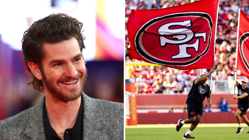 Andrew Garfield reveals his San Francisco 49ers fandom, gives shoutout to New York Knicks