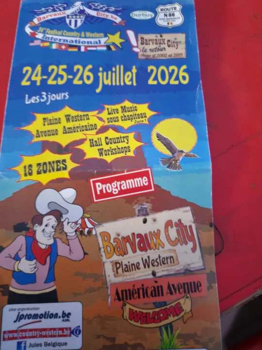 Country & Western Fest flyer in the Belgian Ardennes in July, 2026. (Photo courtesy: Krys Copeland)
