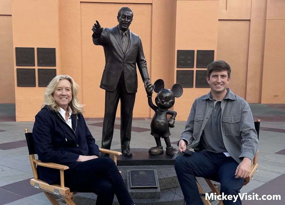 leslie iwerks and gavin doyle on disney studio lot