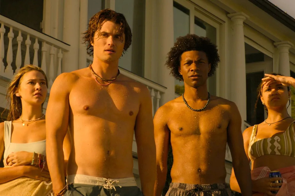 Madelyn Cline, Chase Stokes, Jonathan Daviss and Madison Bailey in 'Outer Banks'Credit: Courtesy of Netflix