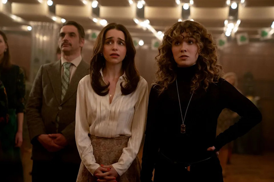 Emilia Clarke as Bea and Haley Lu Richardson as Twila in 'Ponies'Credit: Katalin Vermes/PEACOCK