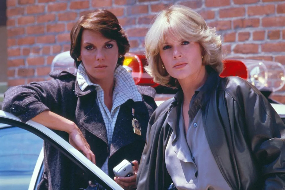 Tyne Daly as Det. Mary Beth Lacey and Sharon Gless as Chris Cagney on 'Cagney & Lacey' in 1987Credit: CBS via Getty