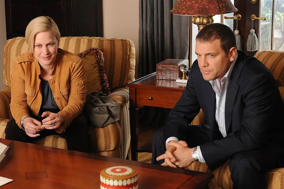 Patricia Arquette and David Cubitt on 'Medium'Credit: Michael Yarish/CBS via Getty