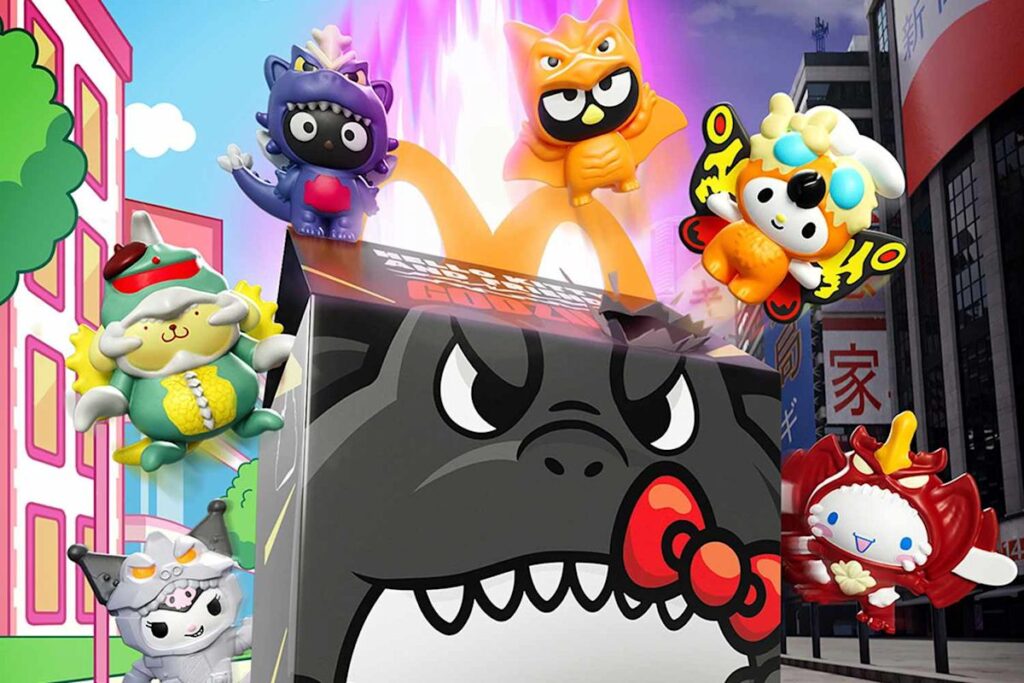 McDonald’s Launches Hello Kitty and Godzilla Happy Meal with 8 New Collectibles