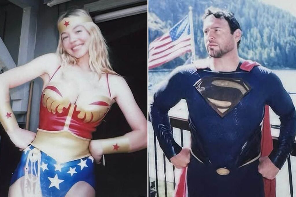 Sydney Sweeney Shares Fun Photos of Her and Boyfriend Scooter Braun Dressed as Wonder Woman and Superman