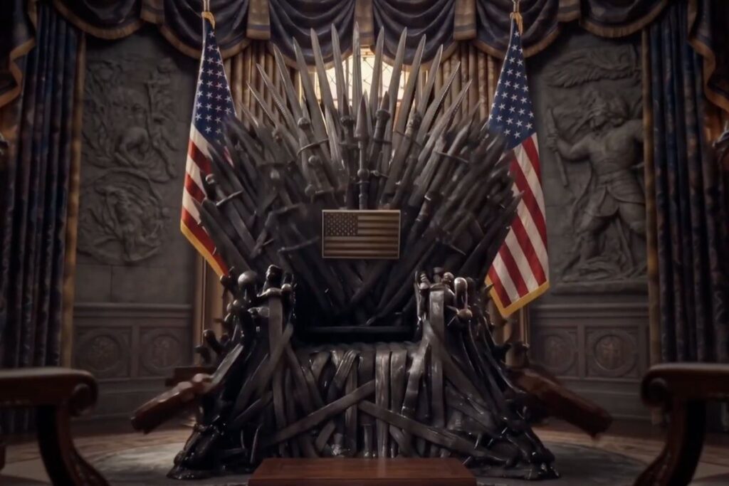 Trump steals Game of Thrones ‘Iron Throne’ to declare ‘order restored’ in latest White House pop culture takeover