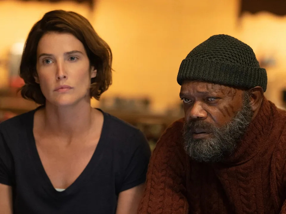 Cobie Smulders played SHIELD agent Maria Hill on the Marvel Studios show 'Secret Invasion' (Des Willie/© 2023 MARVEL)