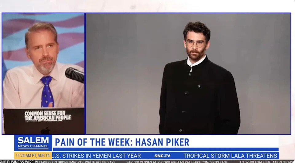 Scott Jennings slams Hasan Piker on his radio show. / Salem Media