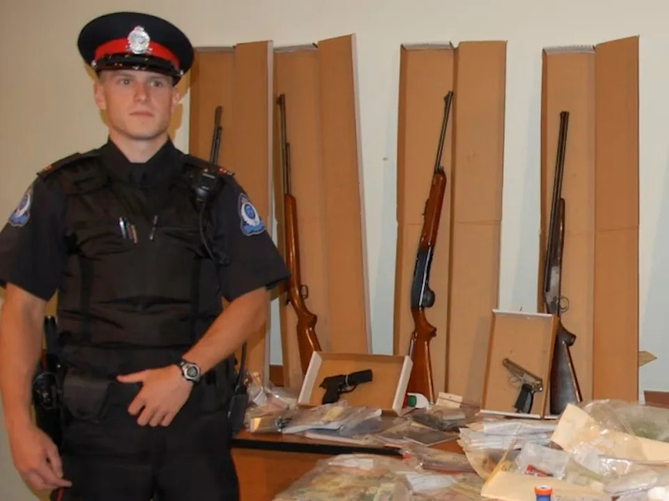 OPP officer Chistopher Prout was arrested in January after he drove to work in his police car for a performance review.