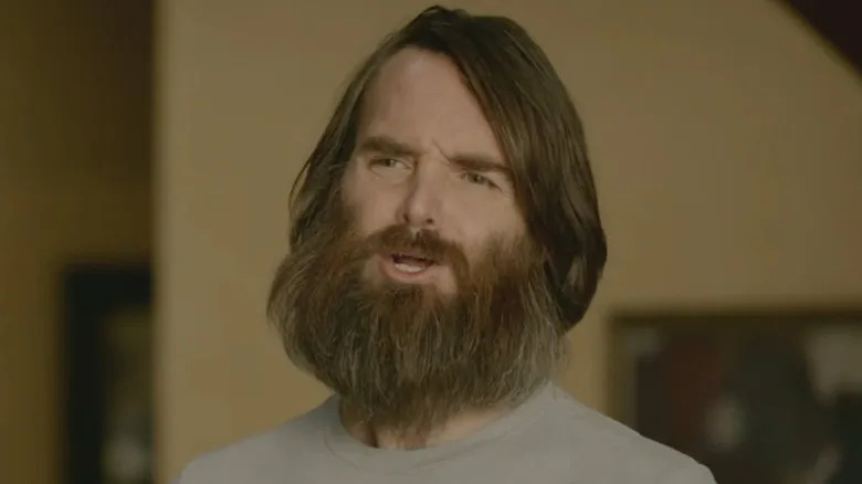 Tandy Miller talking to someone outside of the shot on Last Man on Earth