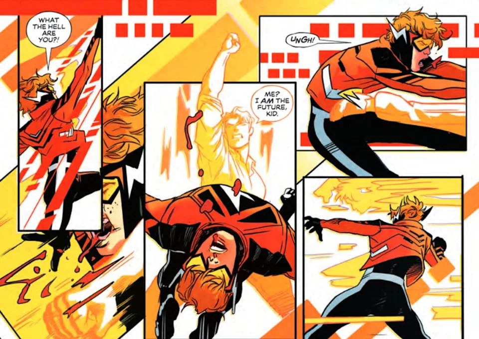 DEO Agent Hunter Zolomon vs. Wally West in Absolute Flash #18