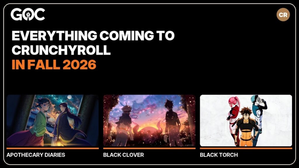 Every Anime Coming to Crunchyroll in Fall 2026