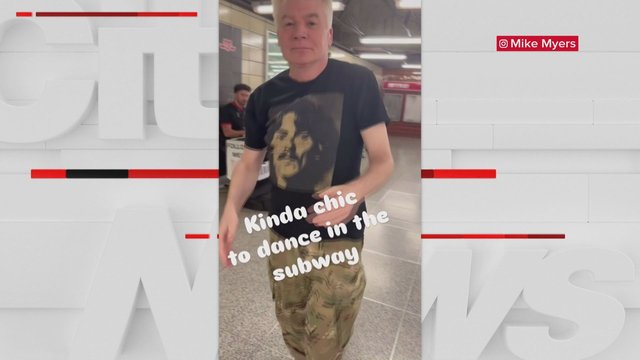 Mike Myers dances through Bloor–Yonge station