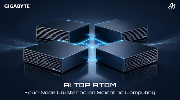 GIGABYTE Demonstrates AI TOP ATOM Four-Node Clustering on Scientific Computing