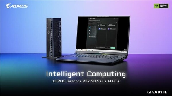 GIGABYTE AORUS GeForce RTX™ 50 Series AI BOX Brings Desktop-Class Computing Power and Accessible AI Ecosystem to Ultrabook Laptops
