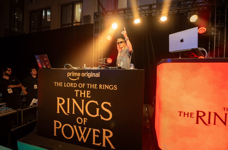 Jamie Bower Campbell at the IGN Party.