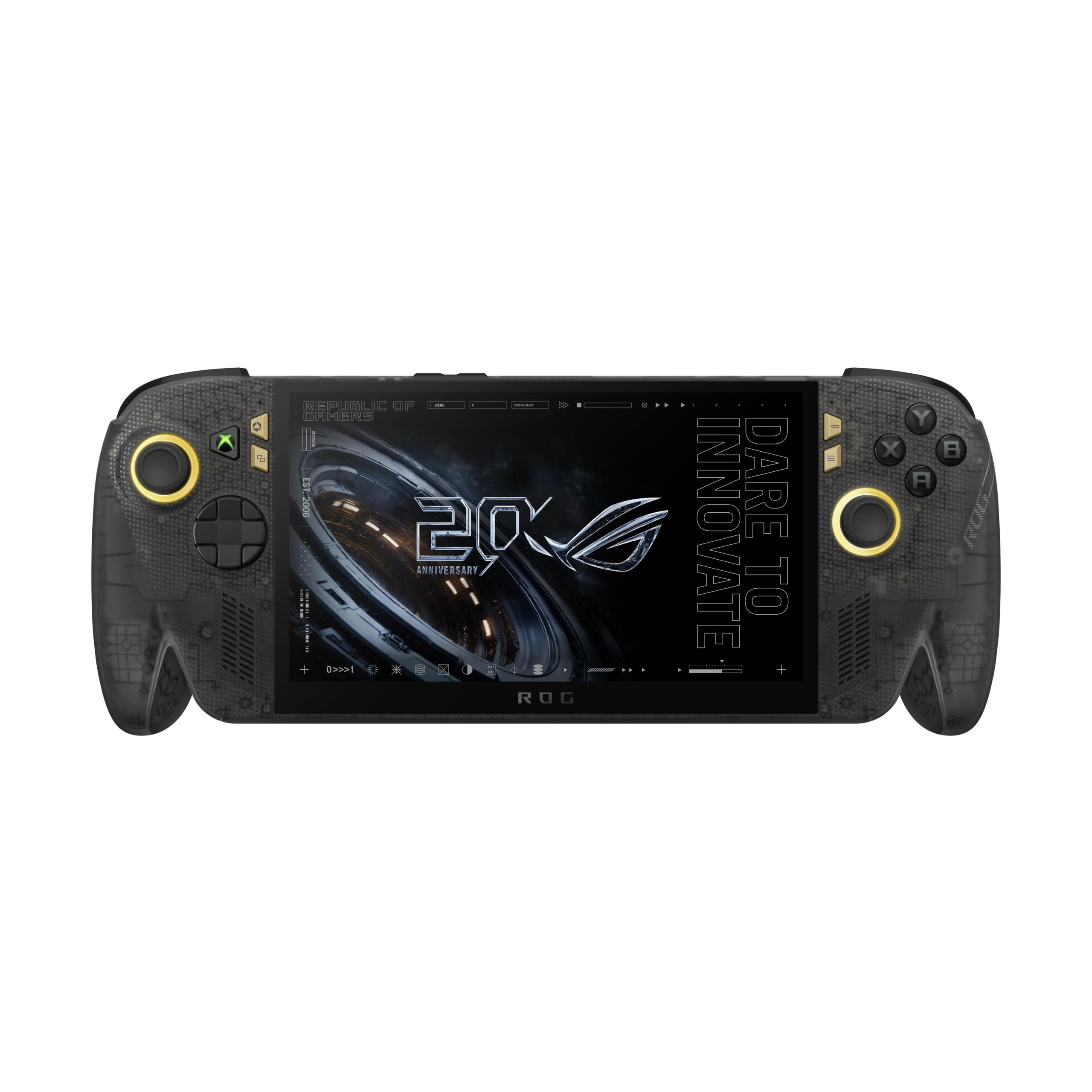 the front of the asus rog xbox ally x20