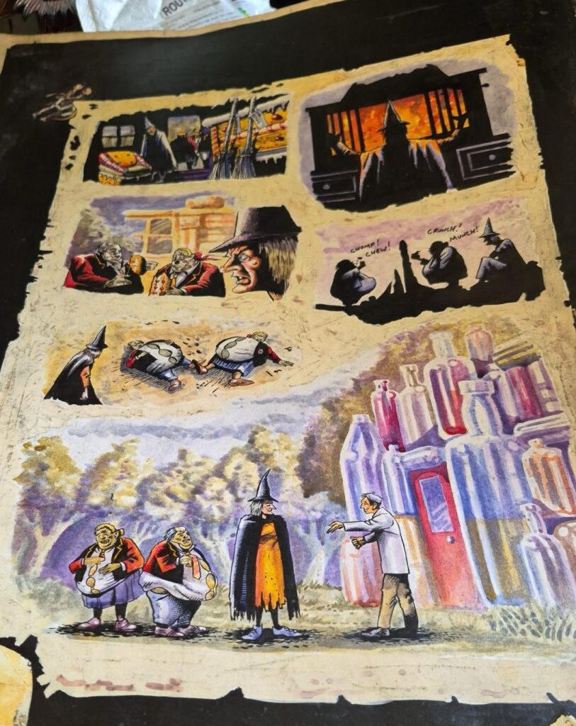 New Eagle, “Hansel and Gretel”, art by Alan Burrows, from the issue cover dated 22nd December 1990