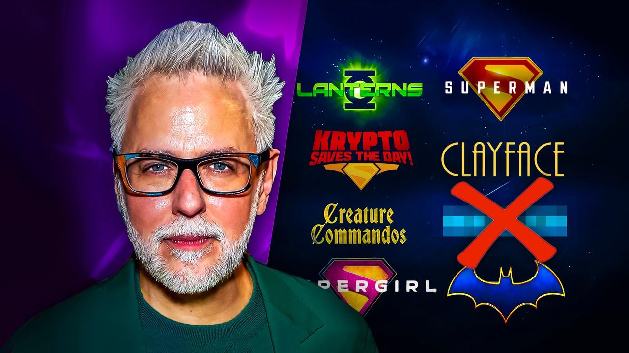 James Gunn, DCU movies and shows slate.