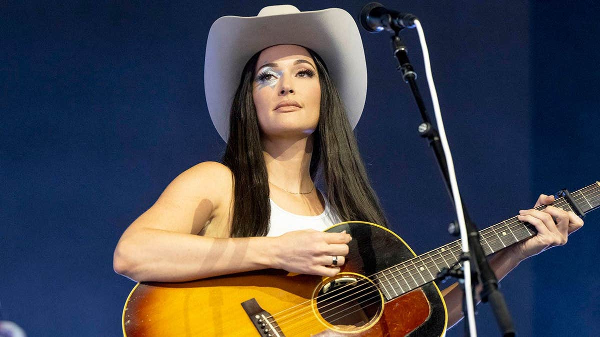 Kacey Musgraves performs on stage at Coachella music festival.