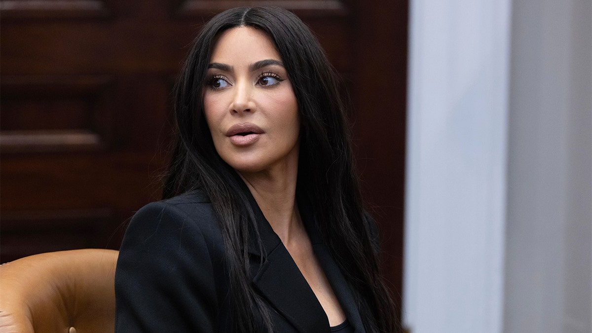 Kim Kardashian visits the White House in 2024.