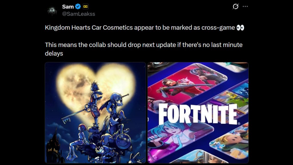 Kingdom Hearts Fortnite Collab Datamine