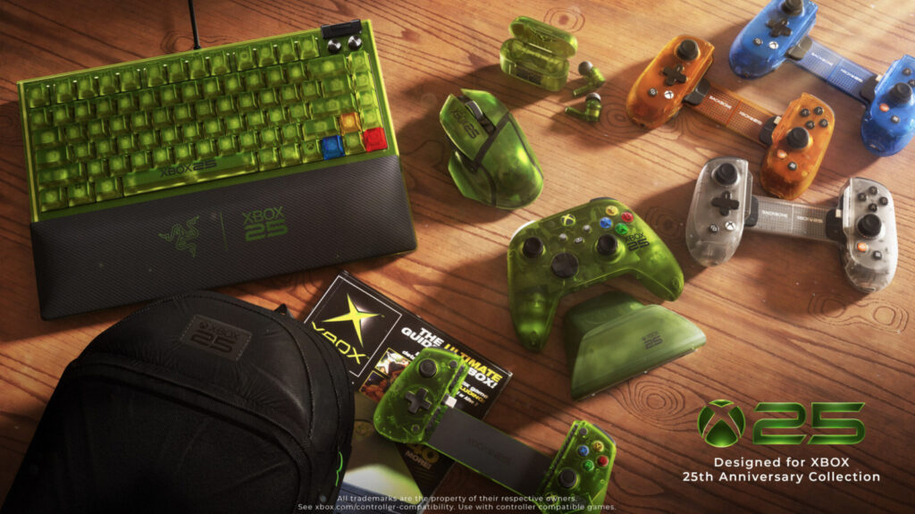 Xbox has a bunch of translucent green accessories for the console’s 25th birthday