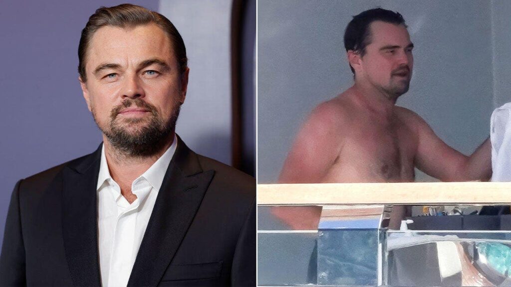 Leonardo DiCaprio goes shirtless during yacht getaway with model girlfriend Vittoria Ceretti