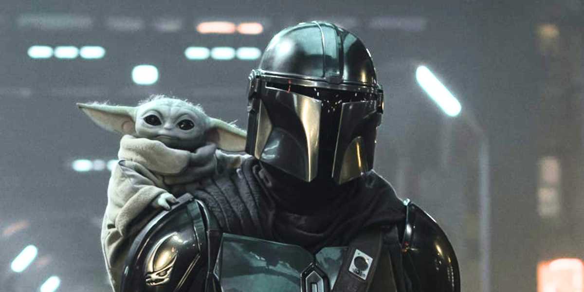 Grogu and Din Djarin (Pedro Pascal, Brendan Wayne, Lateef Crowder) in 'The Mandalorian and Grogu'