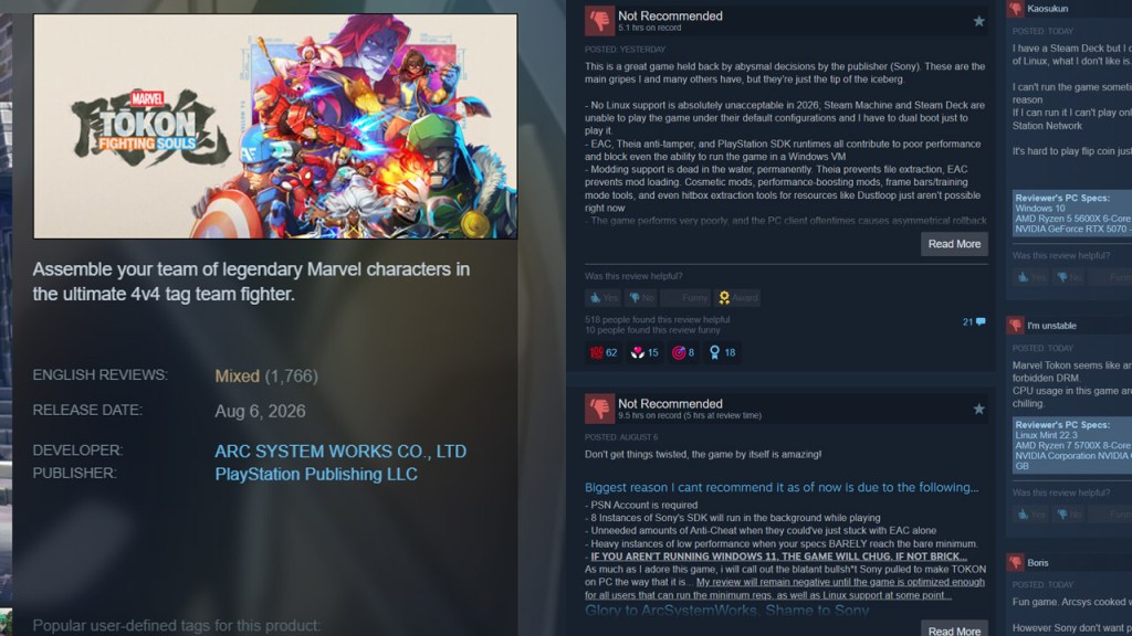 Marvel Tokon Steam Reviews