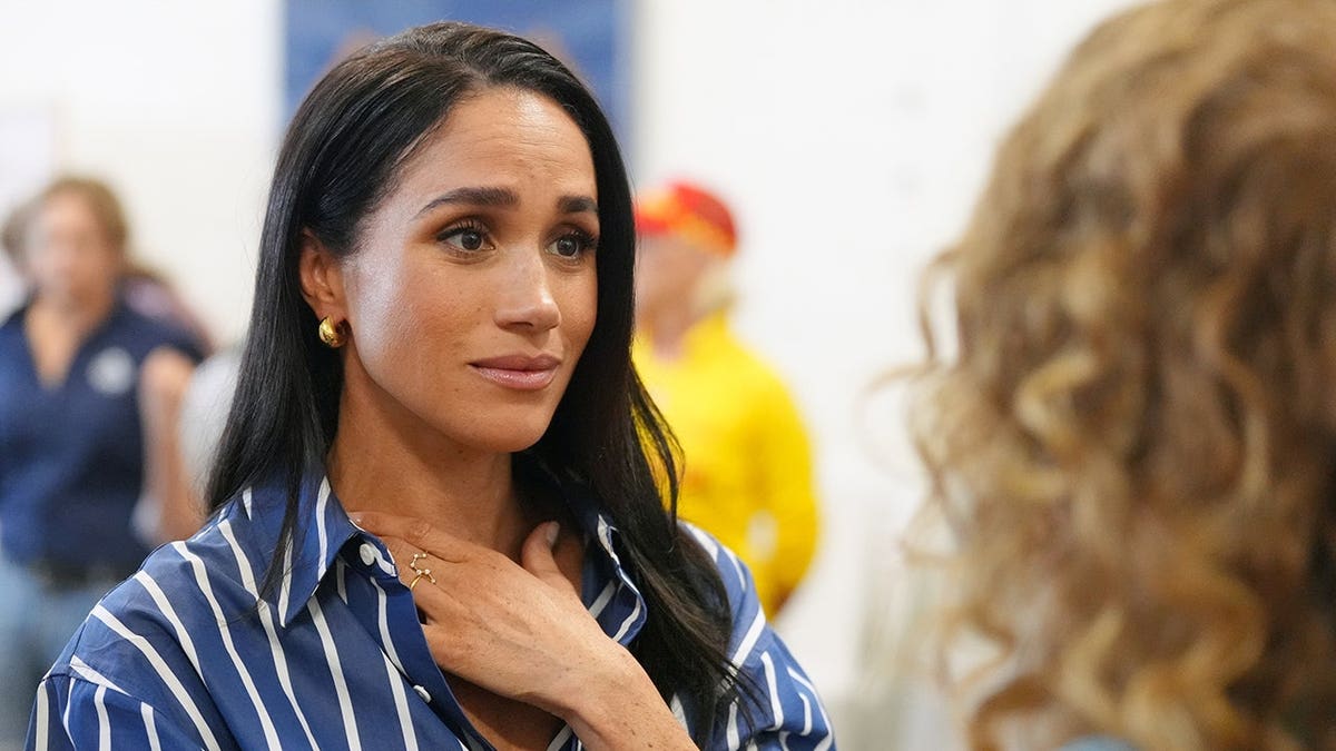 Meghan, Duchess of Sussex meets volunteer first responders from Bondi Surf Bathers' Life Saving Club at Bondi Beach.