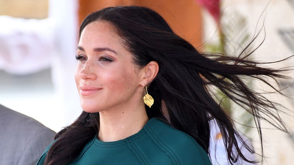 Meghan, Duchess of Sussex attends an official welcome ceremony in Nadi, Fiji.