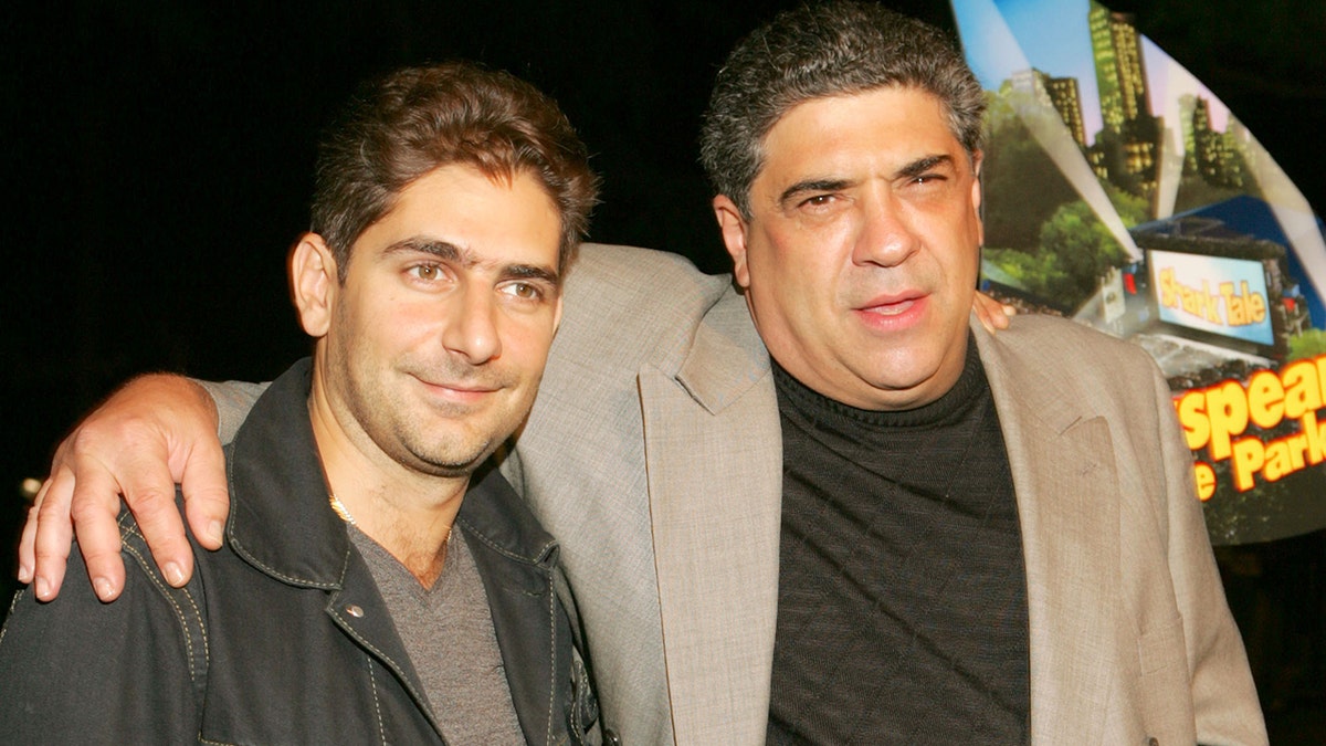 Michael Imperioli and Vincent Pastore at the New York premiere of "Shark Tale" in September 2004.