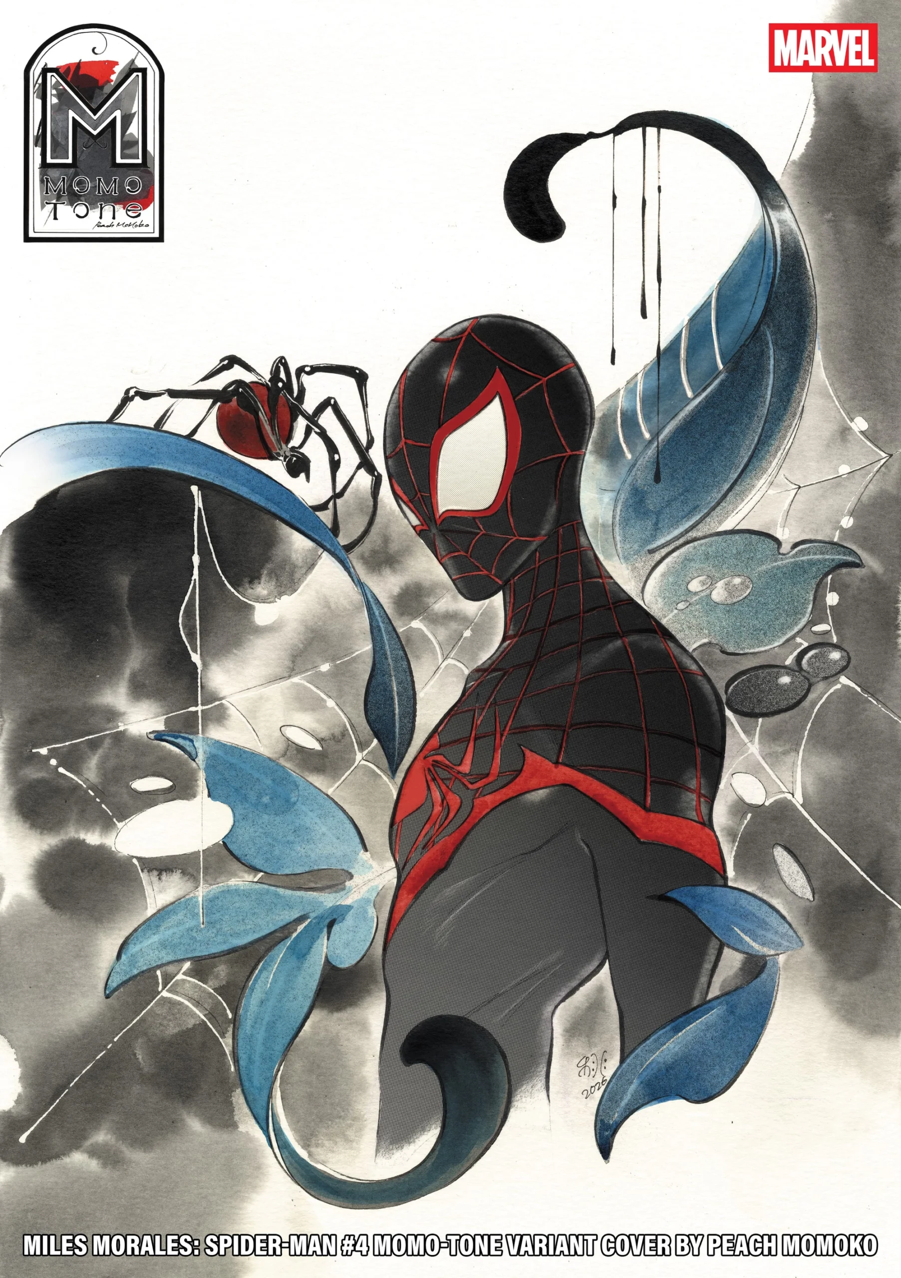 MILES MORALES: SPIDER-MAN #4 Momo-Tone Variant Cover by Peach Momoko