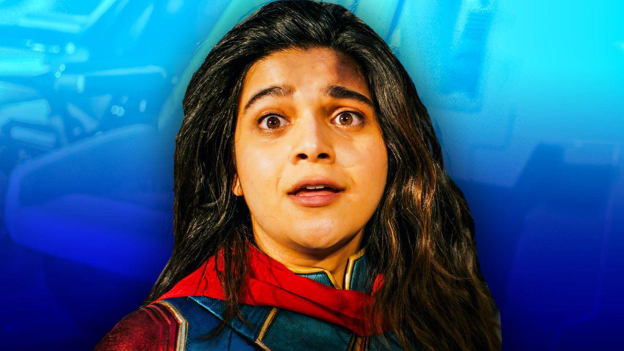 Iman Vellani as Ms Marvel.