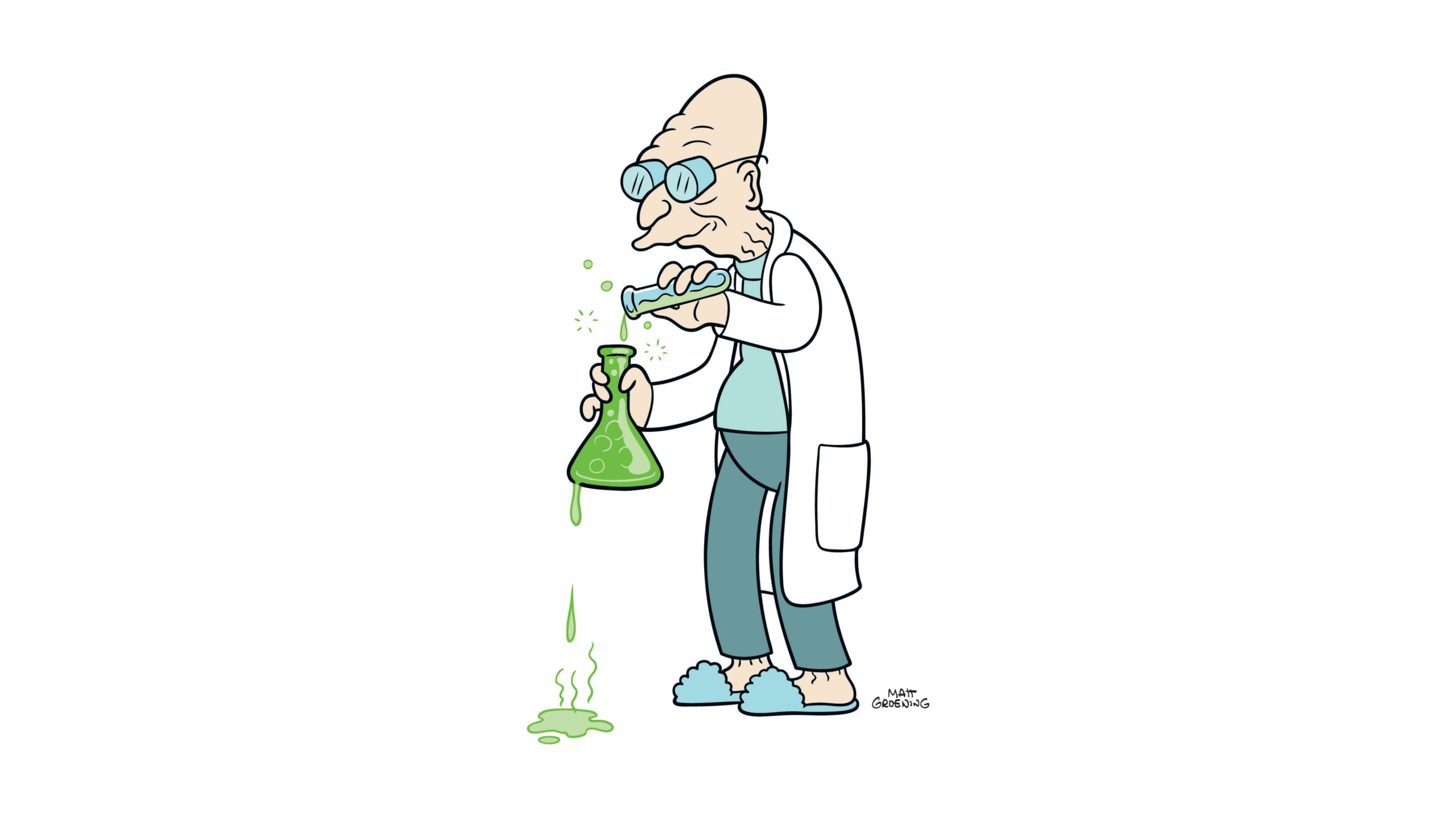 Professor Hubert J. Farnsworth from the animated series Futurama
