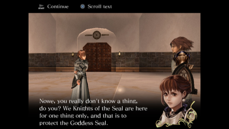 A screenshot from the game Drakengard 2 from the PS2 console running on the PCSX2 emulator