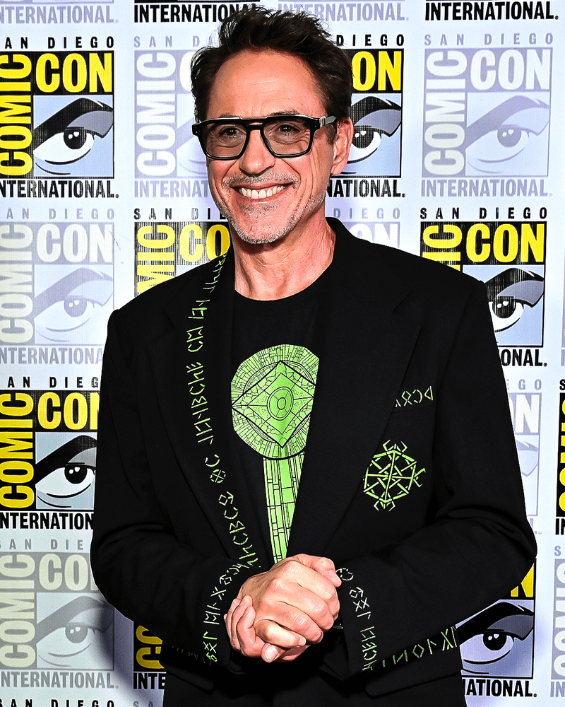 Robert Downey Jr. custom Doctor Doom suit at Comic-Con 2026.