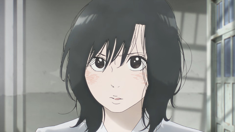 Wakana Tabata blushes slightly in Scenes from Awajima