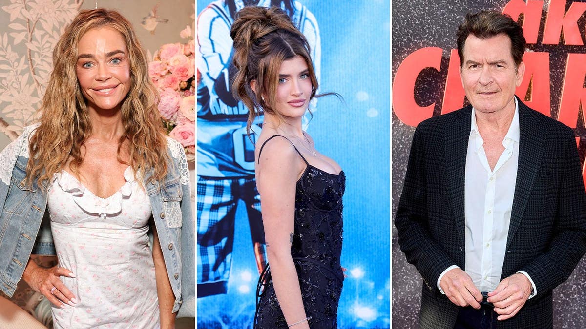 Denise Richards, Sami Sheen and Charlie Sheen