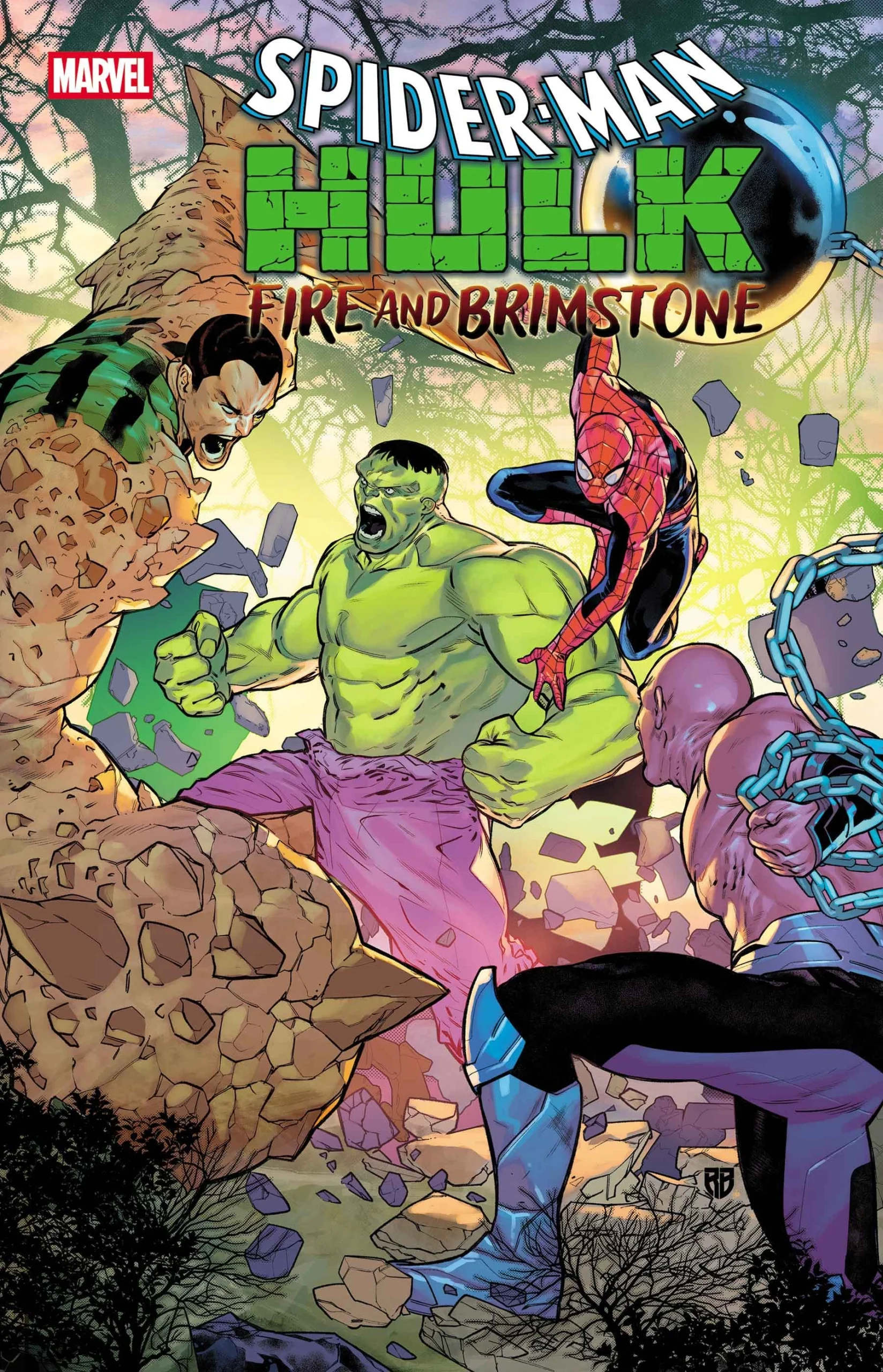 SPIDER-MAN/HULK: FIRE AND BRIMSTONE (2026) #1 cover by R.B. Silva