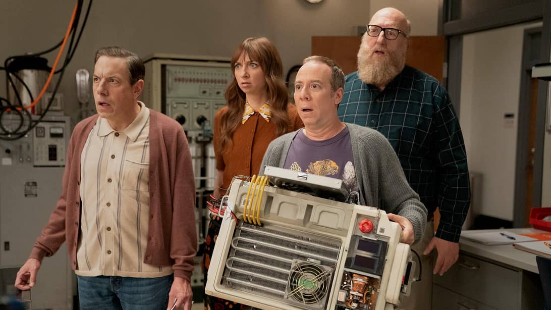 John Ross Bowie, Lauren Lapkus, Kevin Sussman, and Brian Posehn, Stuart Fails to Save the Universe