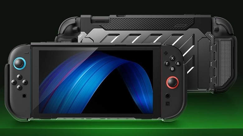 The SUPCASE Unicorn Beetle Pro dockable case, installed on a Switch 2.