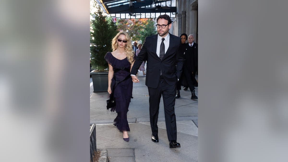 Sydney Sweeney and Scooter Braun walking on the Upper East Side in New York City