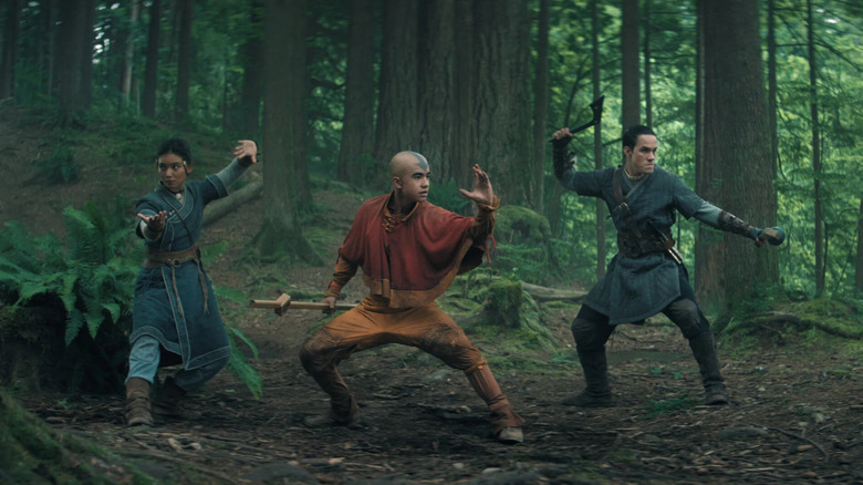 Aang, Katara, and Sokka in "Avatar: The Last Airbender"