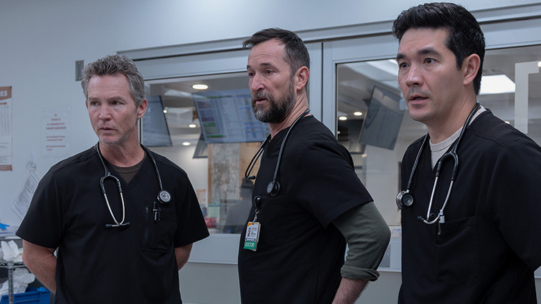 Abbot, Robby and Shen in The Pitt Season 2