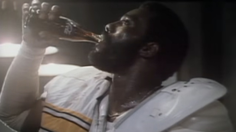 "Mean" Joe Greene in the iconic "Hey Kid, Catch!" Coca-Cola commercial
