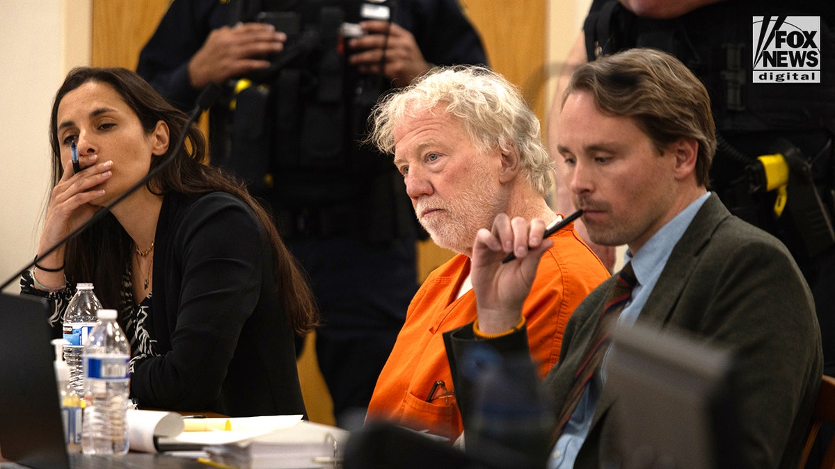 Timothy Busfield appears in a courtroom during a pre-trial detention hearing in Albuquerque, New Mexico