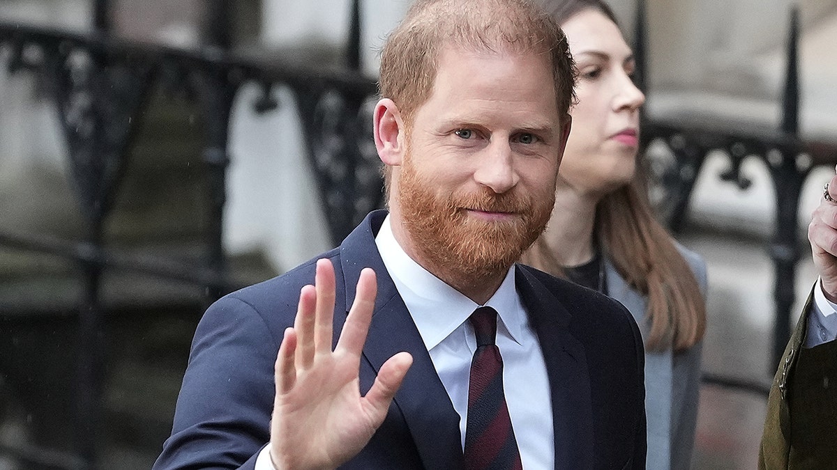 Prince Harry arrives at London’s High Court.